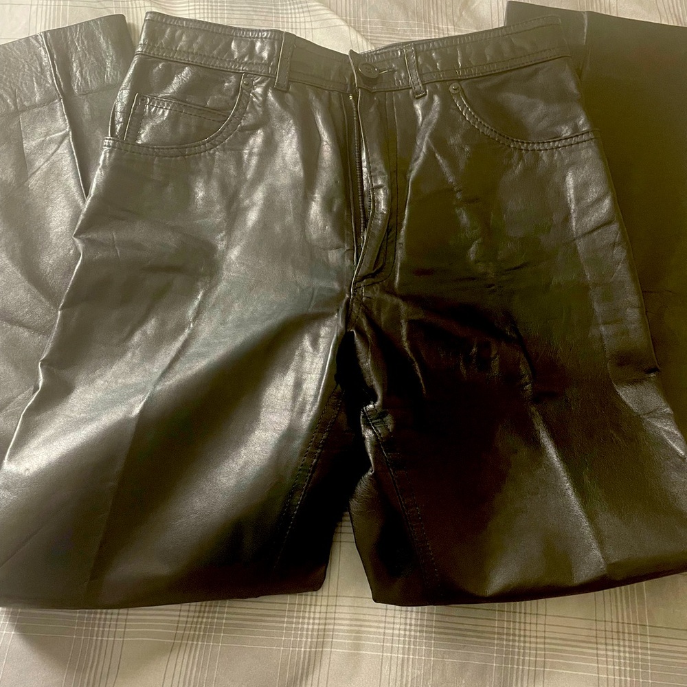 Phillippe Monet Men’s Leather Pants Excellent 33